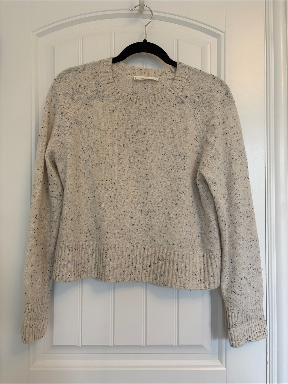 Everlane Cashmere Boxy Crew Sweater in Leslie Donegal Small - EUC - Picture 4 of 7